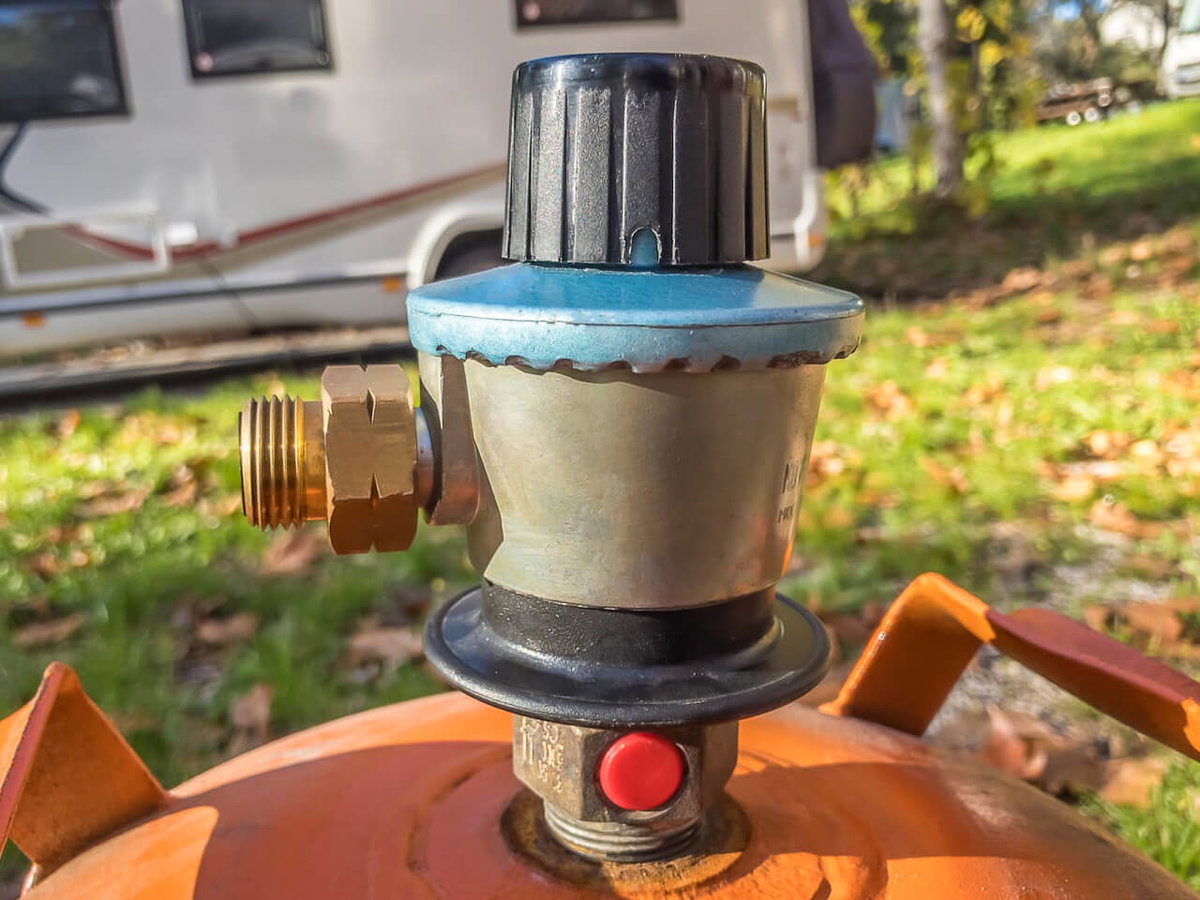 Aansluiting van een gasfles