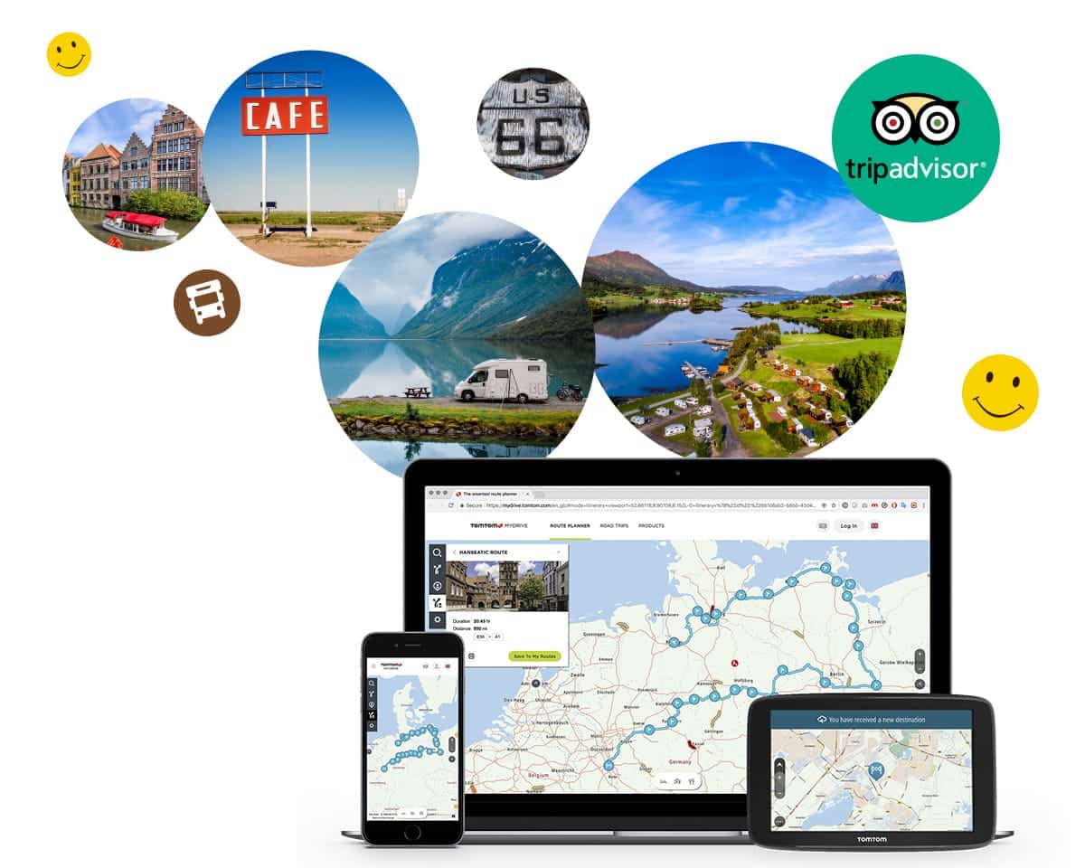 Netzwerk von TomTom Go Camper als Navi für Wohnmobile und Wohnwagen