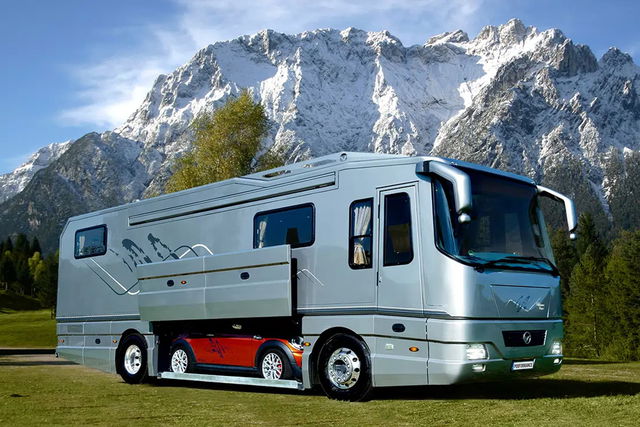 10 luxe campers om te bewonderen - champagne, zwembad en bling-bling