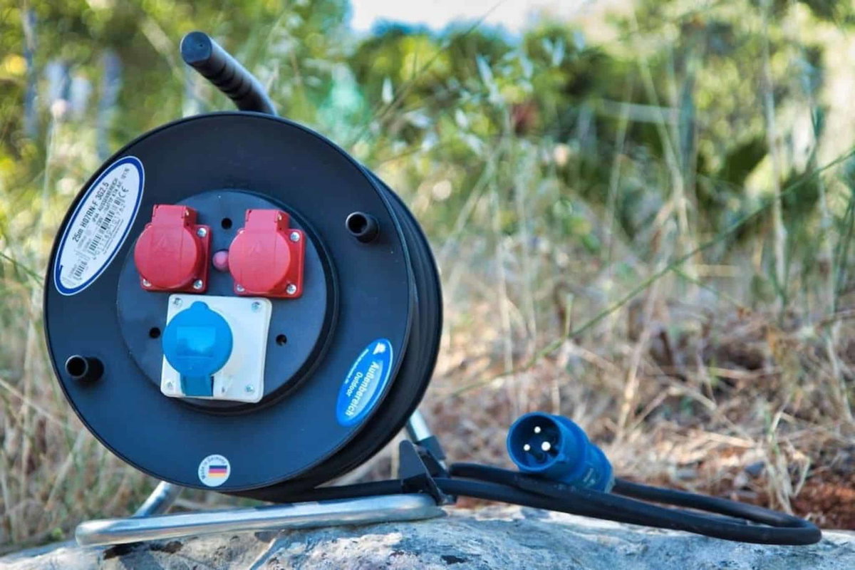 Camping kabelhaspel