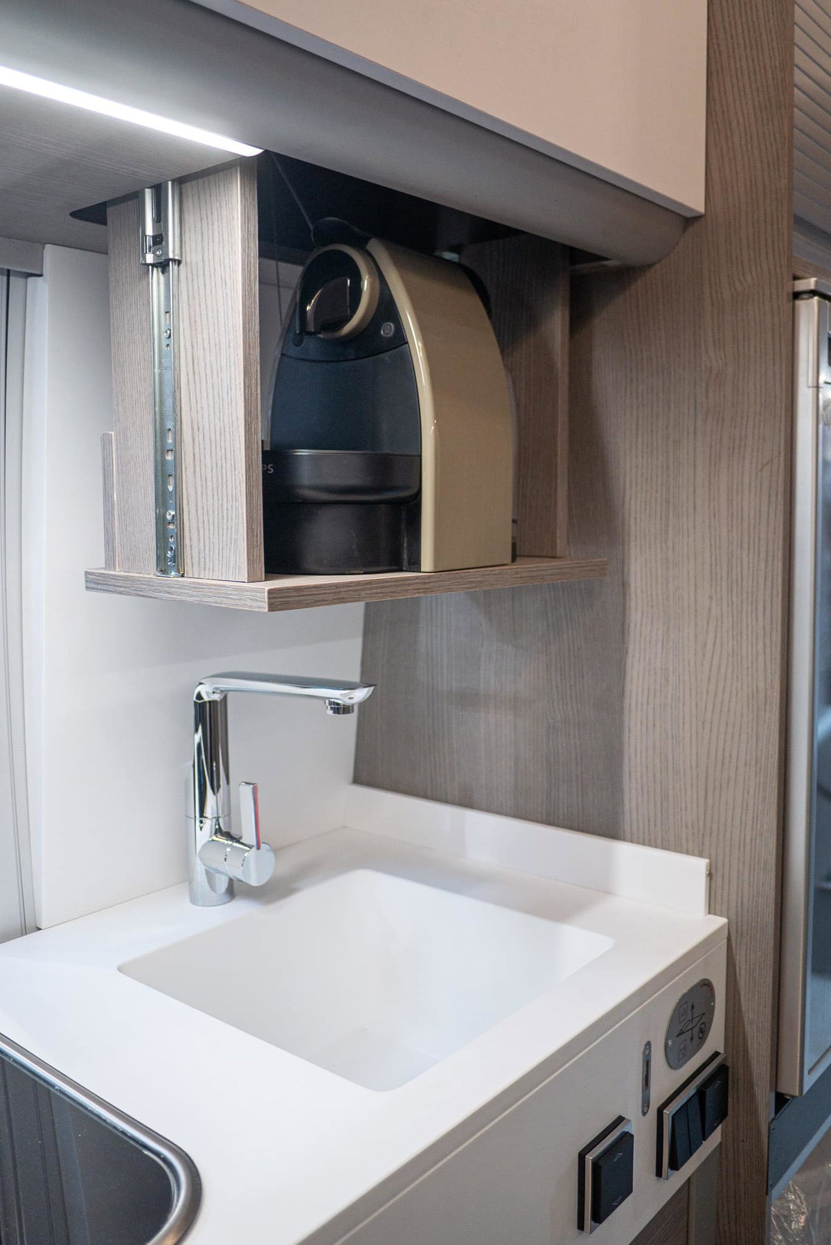 FurgoK Xpace 600+ Caravan Salon 2023 Kaffeemaschine