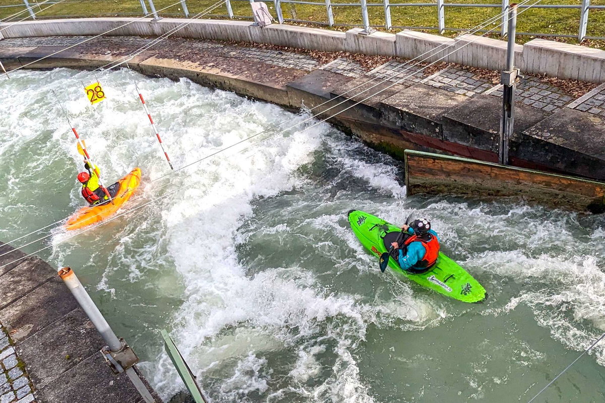 Kamperen in Augsburg Hochablass Kajak