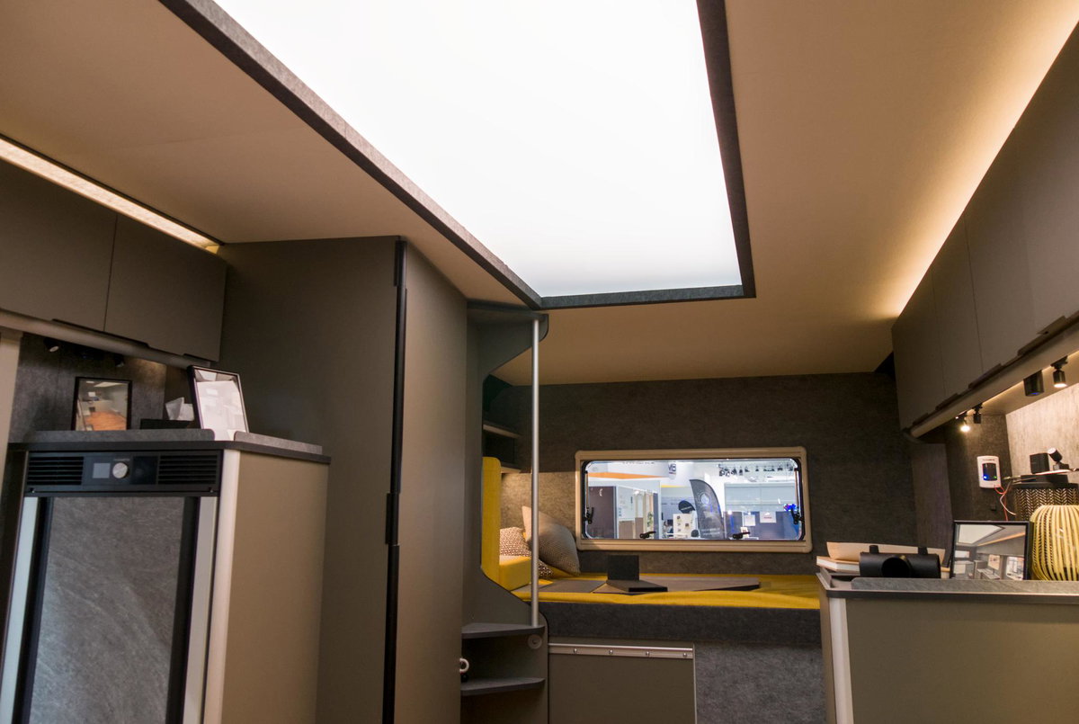Cityfrighter/ Vöhringer auf dem Caravan Salon 2026: Innenraum.