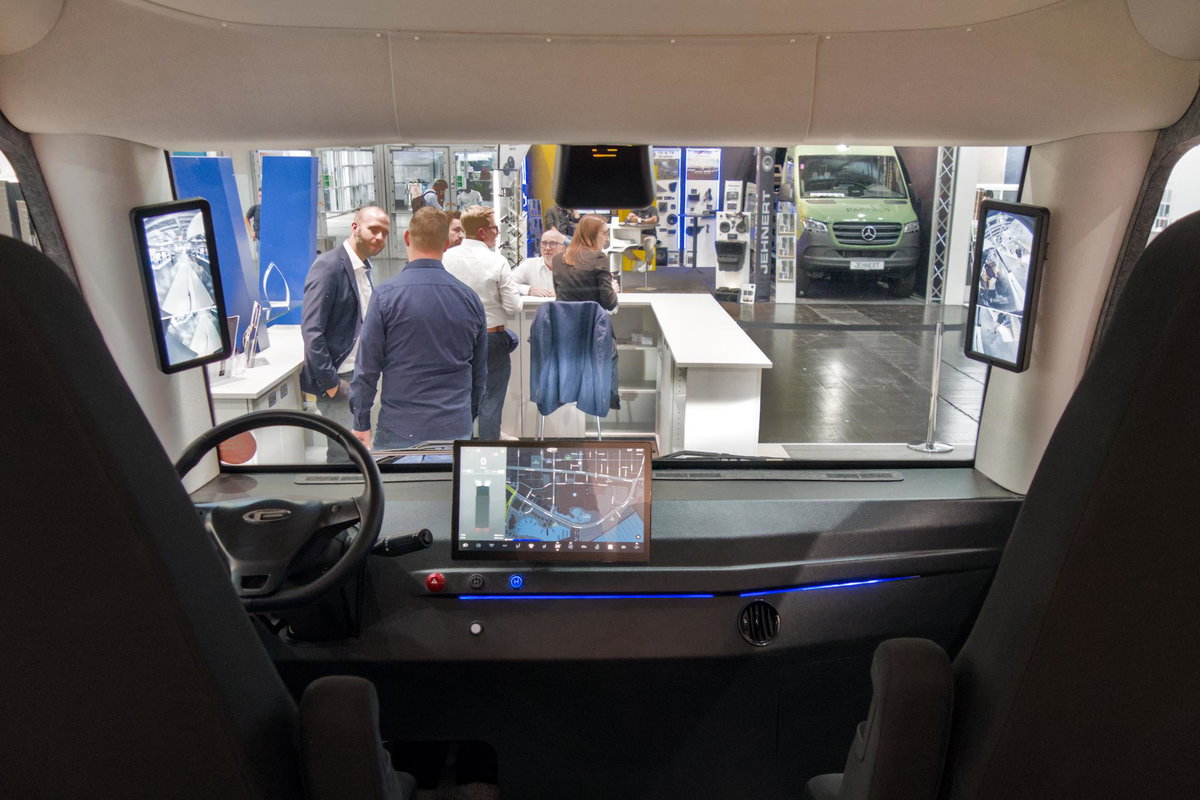 Cityfrighter/ Vöhringer auf dem Caravan Salon 2026: Fahrerkabine.