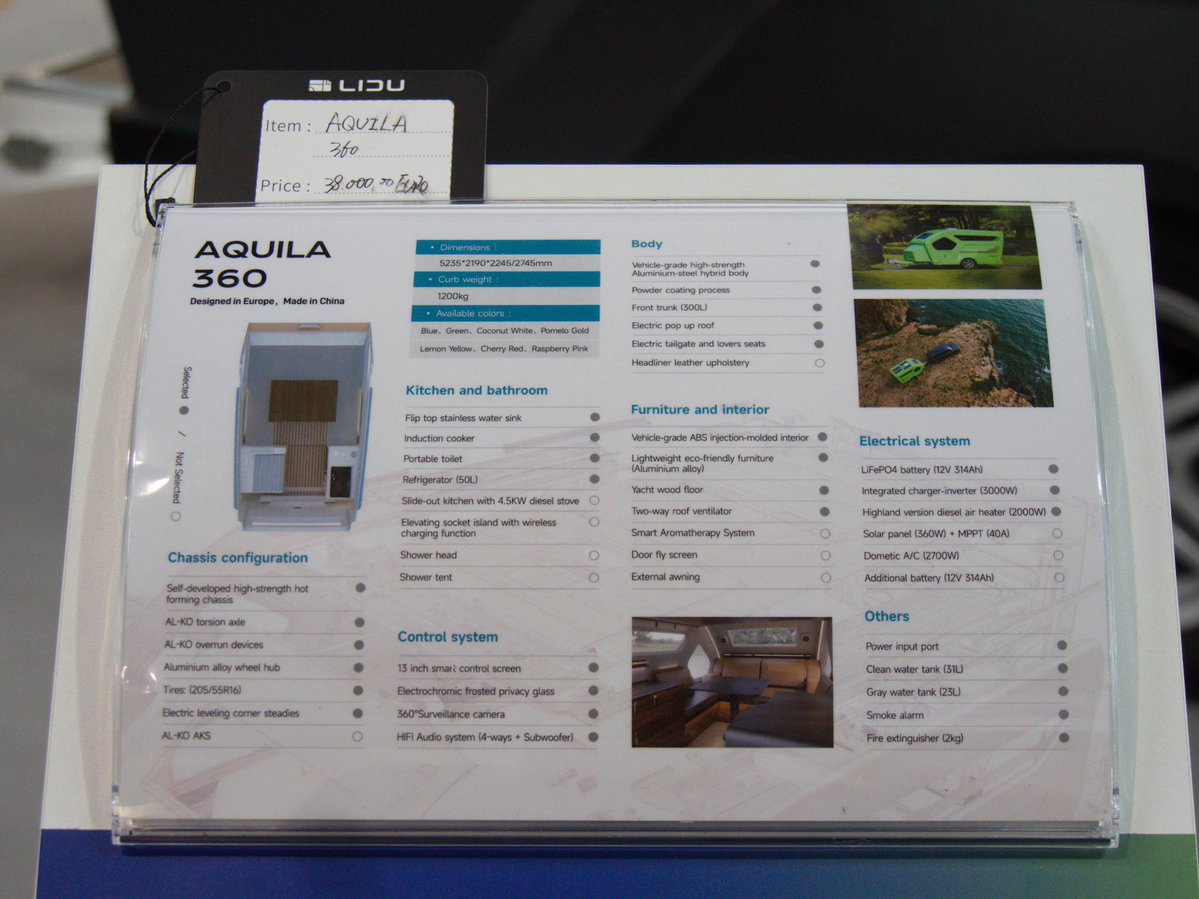 Lidu Aquila 330 Preis und Ausstattung