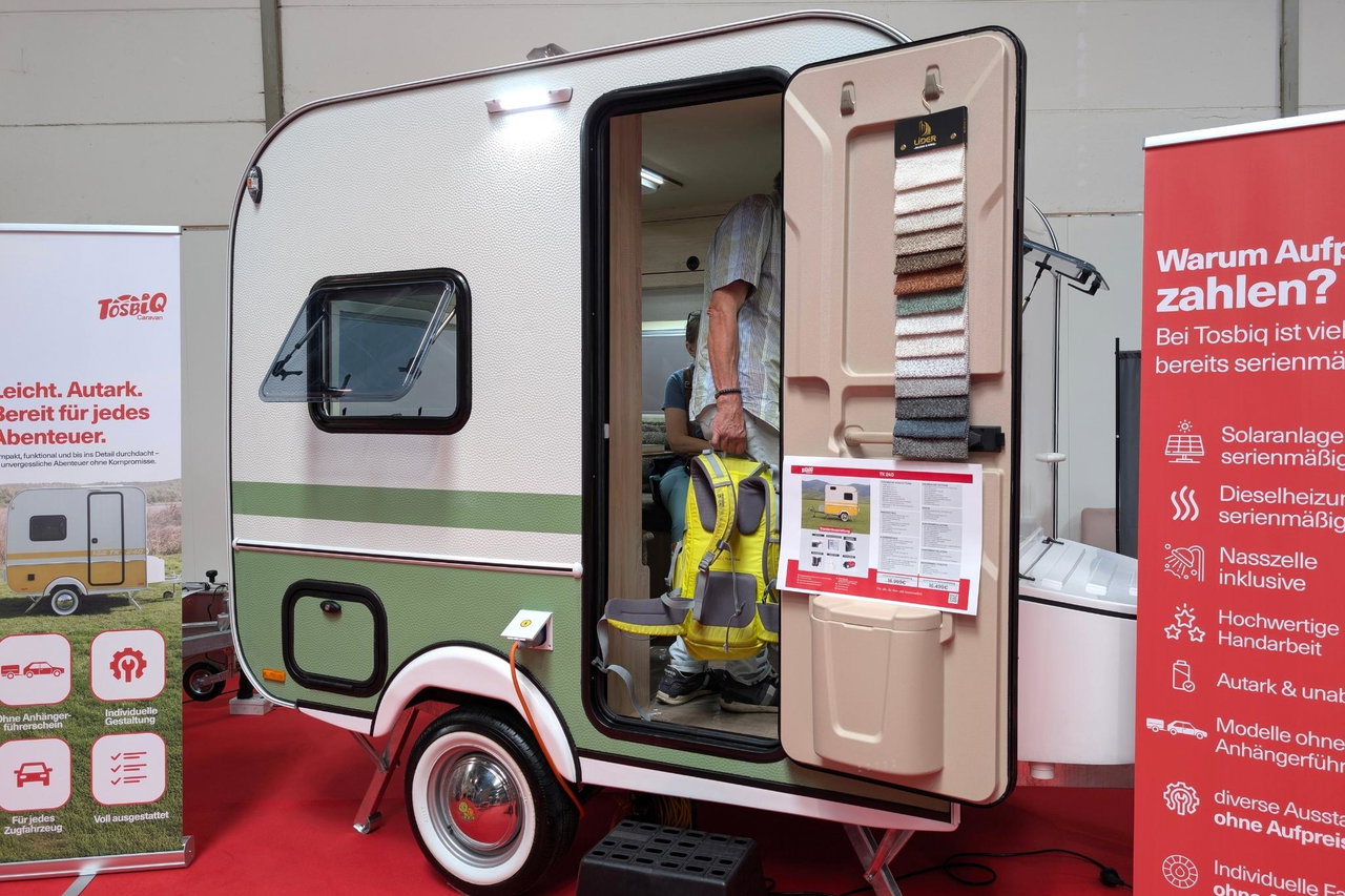 Is dit de kleinste caravan ter wereld met toilet en douche?