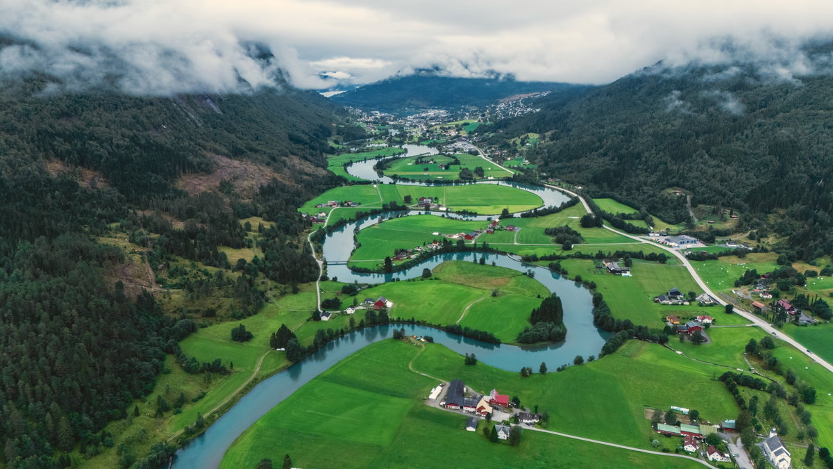 Adembenemend landschap in Stryn, Noorwegen